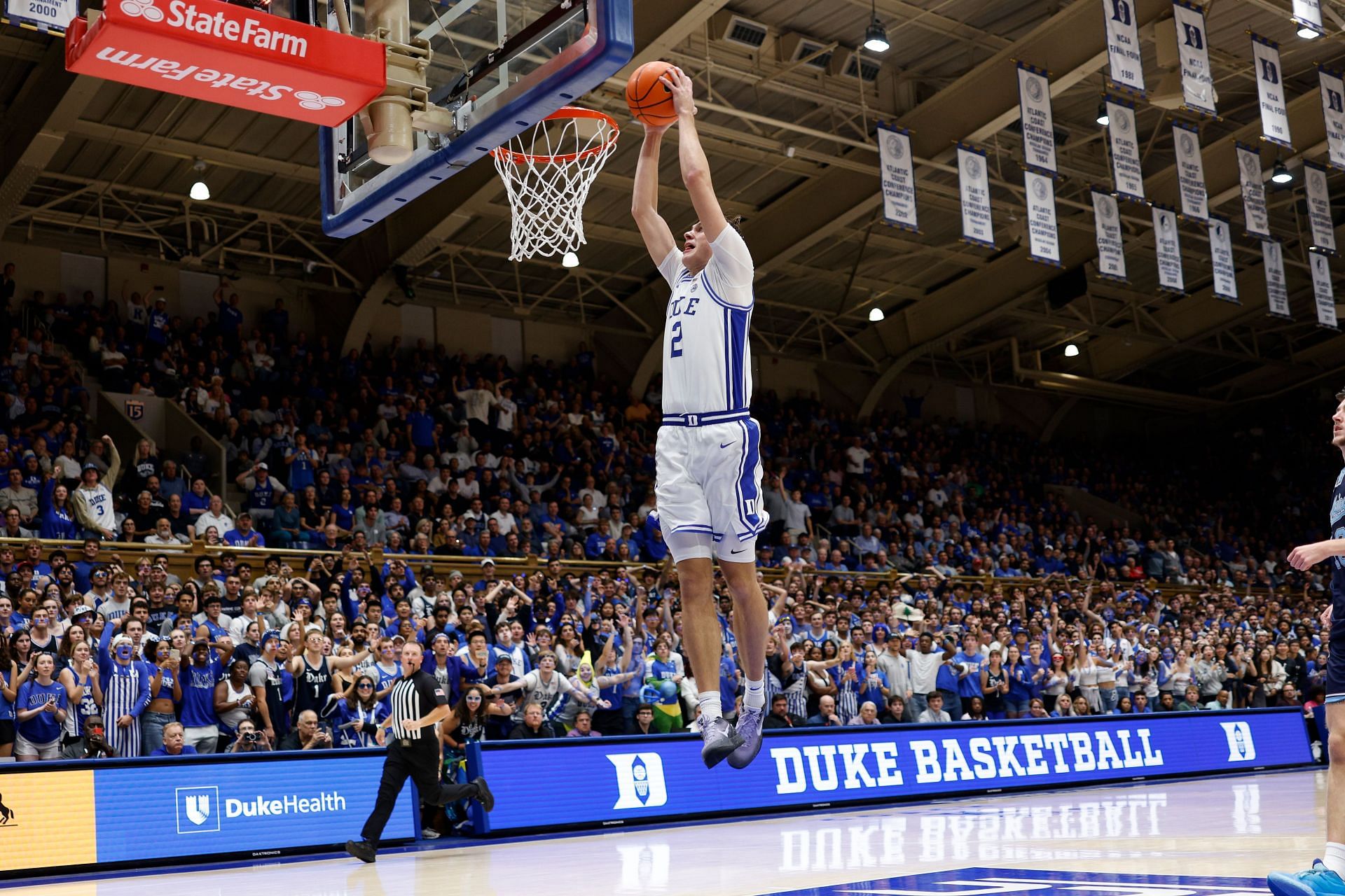 Flagg repping Nike gear at Duke&#039;s game vs Maine