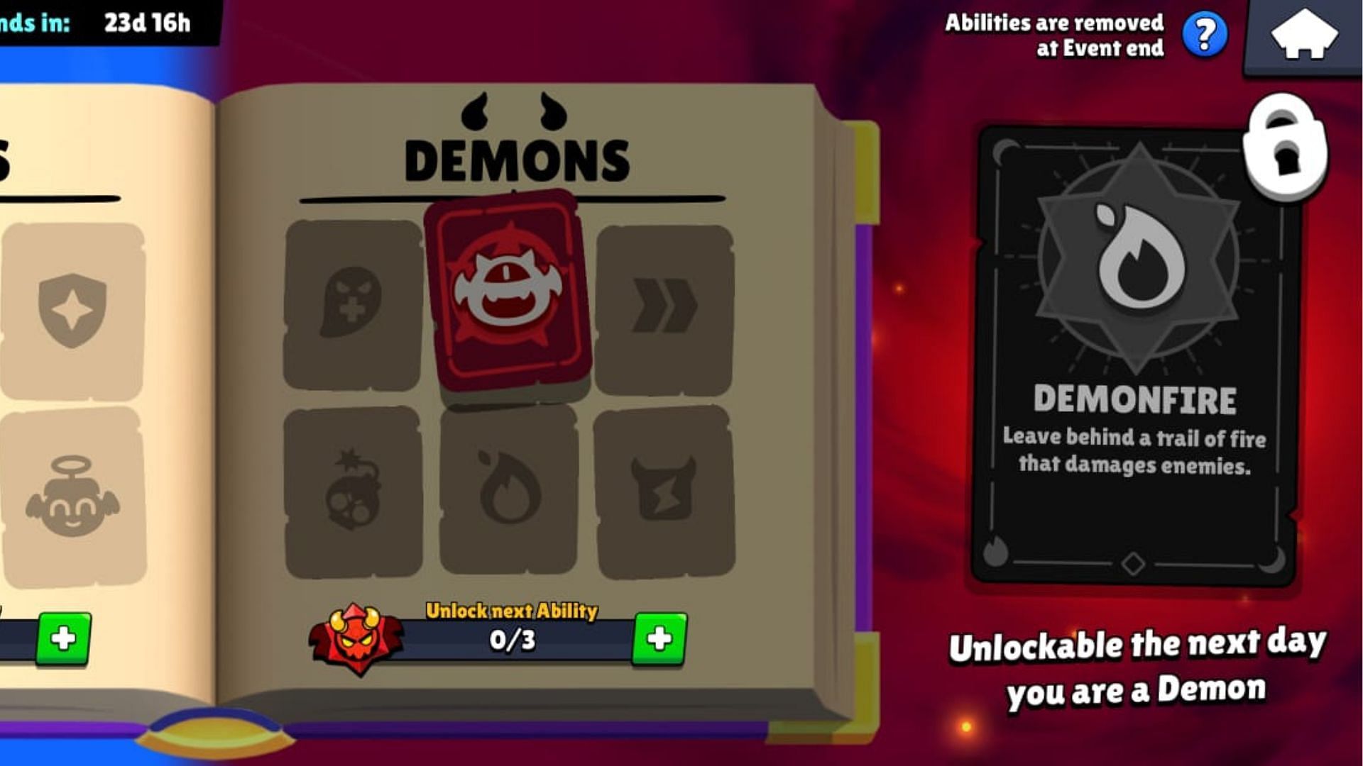 Demonfire Demonic ability (Image via Supercell)