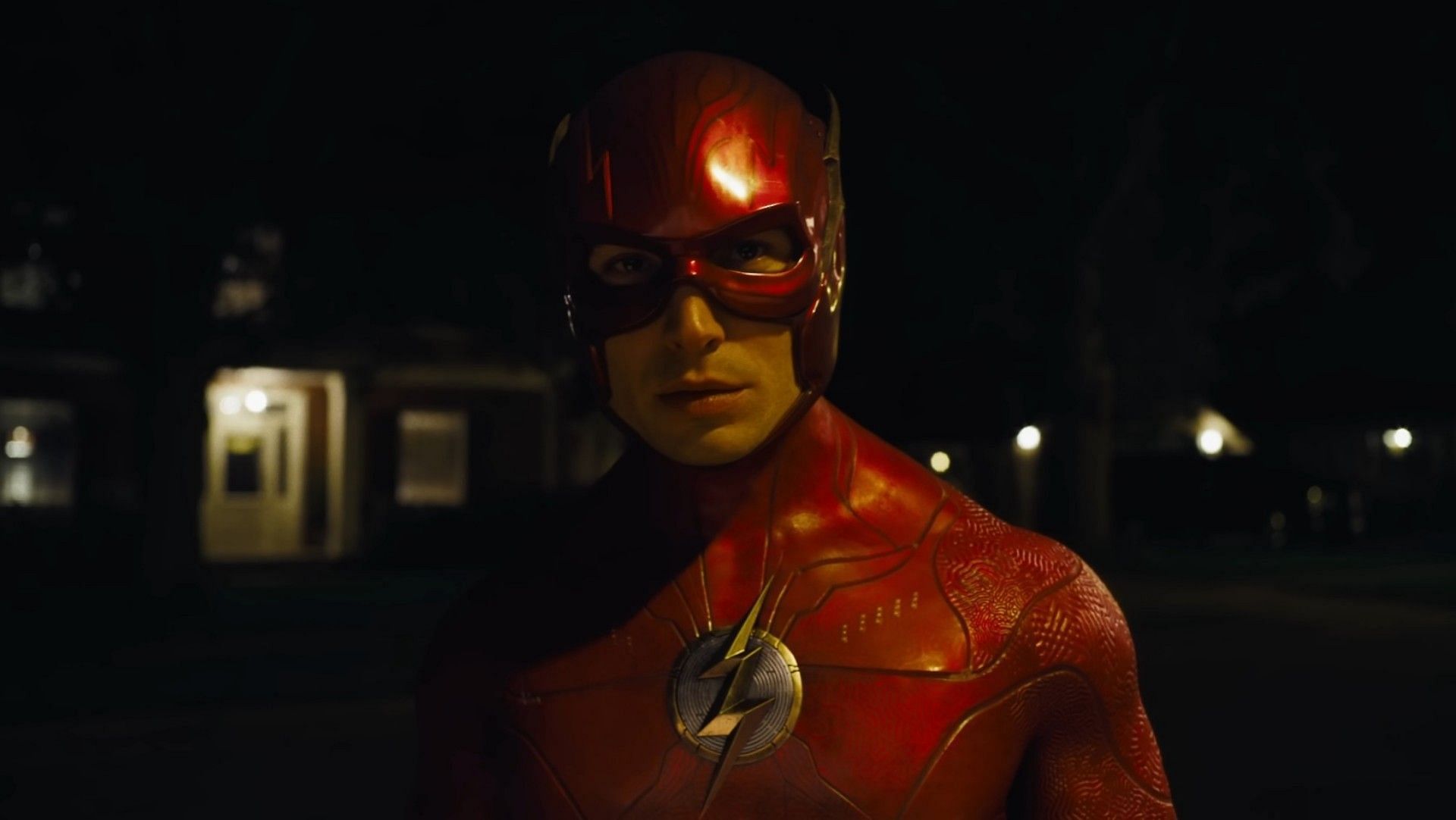 Ezra Miller as The Flash (Image via Warner Bros Pictures)