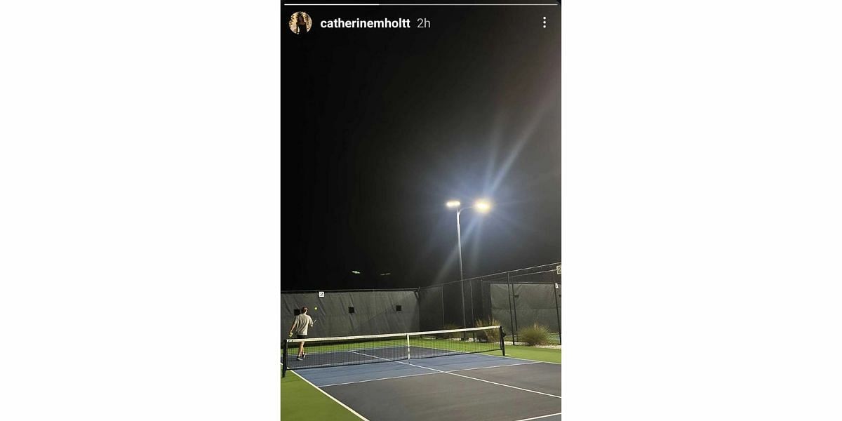 Jaden Agassi&#039;s girlfriend Catherine Holt&#039;s Instagram story/@catherinemholtt