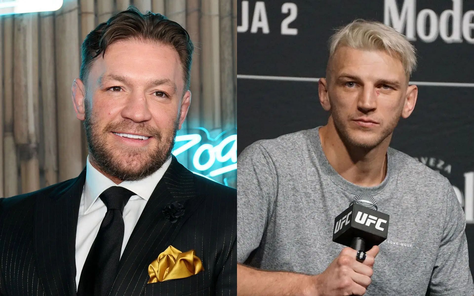 Dan Hooker (right) speculates on the challenges infront of Conor McGregor