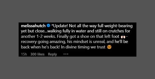 Aidan Hutchinson's mom Melissa drops major update regarding son's recovery (Image Courtesy: instagram.com/melissahutch)