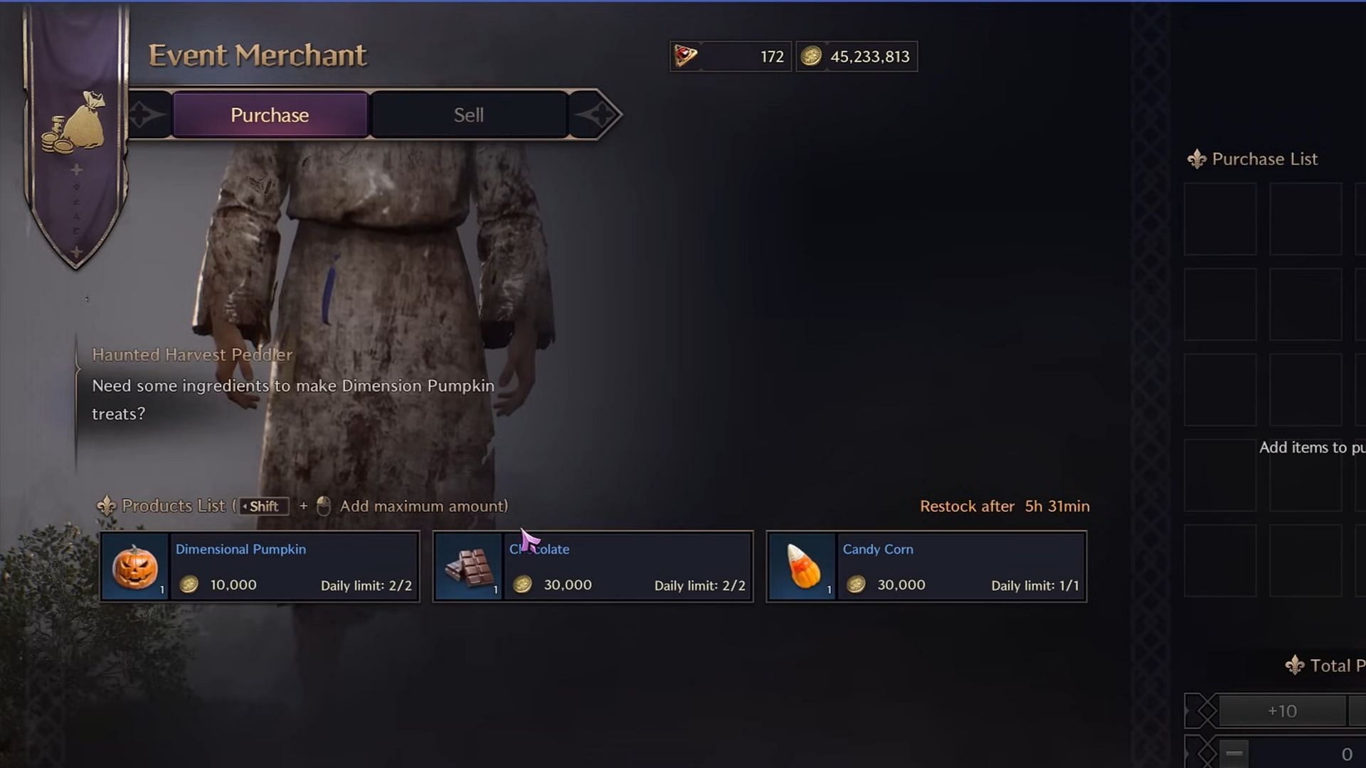 Event Merchant items (Image via NCSoft || YouTube/ArzyeL Gaming)