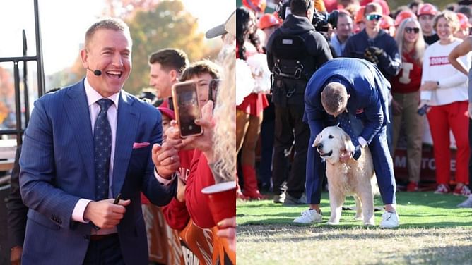 WATCH: Baton Rouge crowd chants for Ben as Kirk Herbstreit brings another dog on set