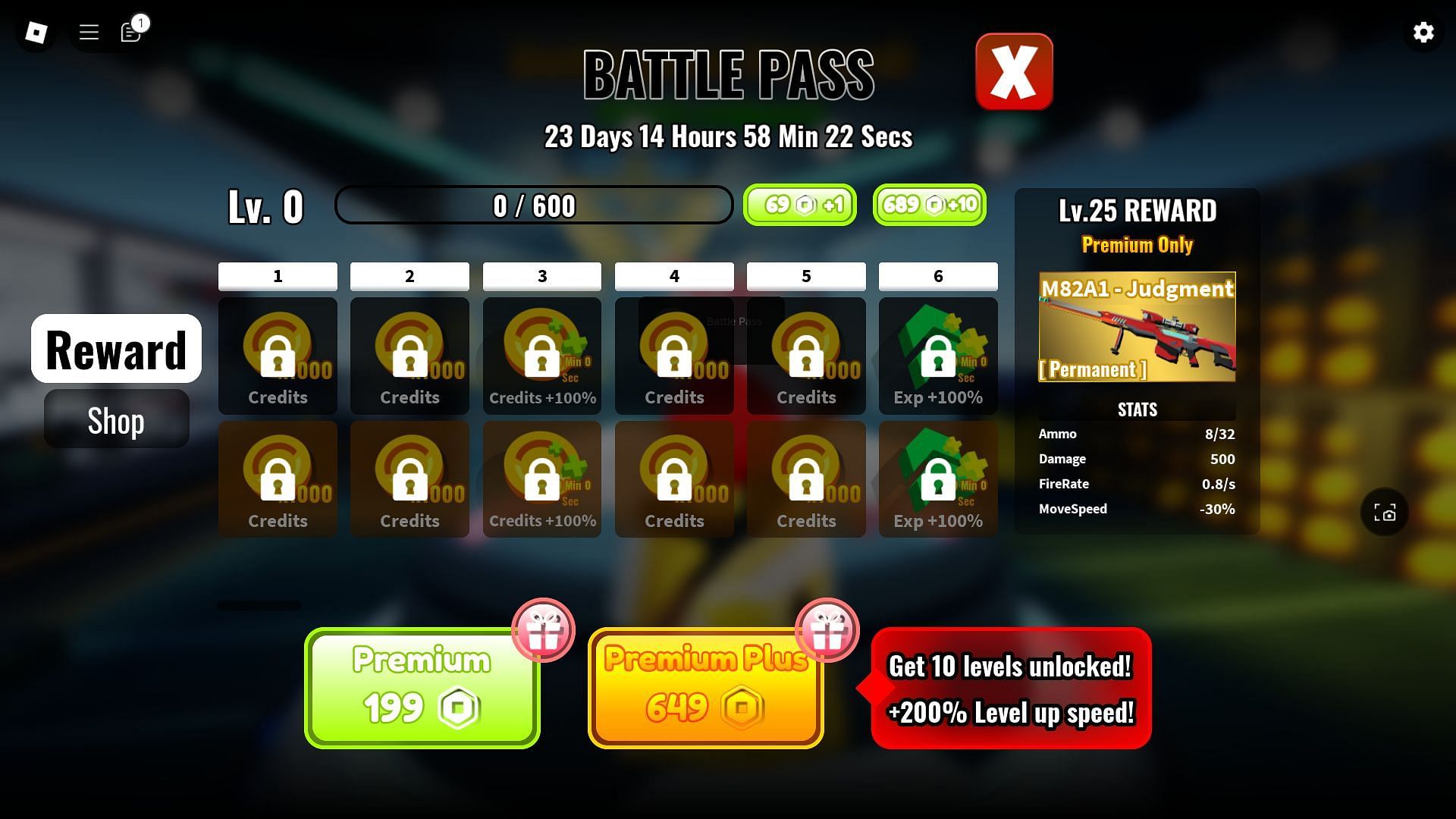 The Season 2 Battlepass (Image via Roblox)