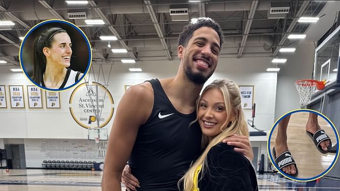 “Put them toes away”- Caitlin Clark and Tyrese Haliburton’s gf Jade Jones engage in hilarious exchange over Pacers star