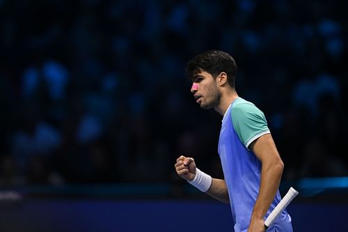 Carlos Alcaraz at the ATP Finals 2024. (Photo: Getty)