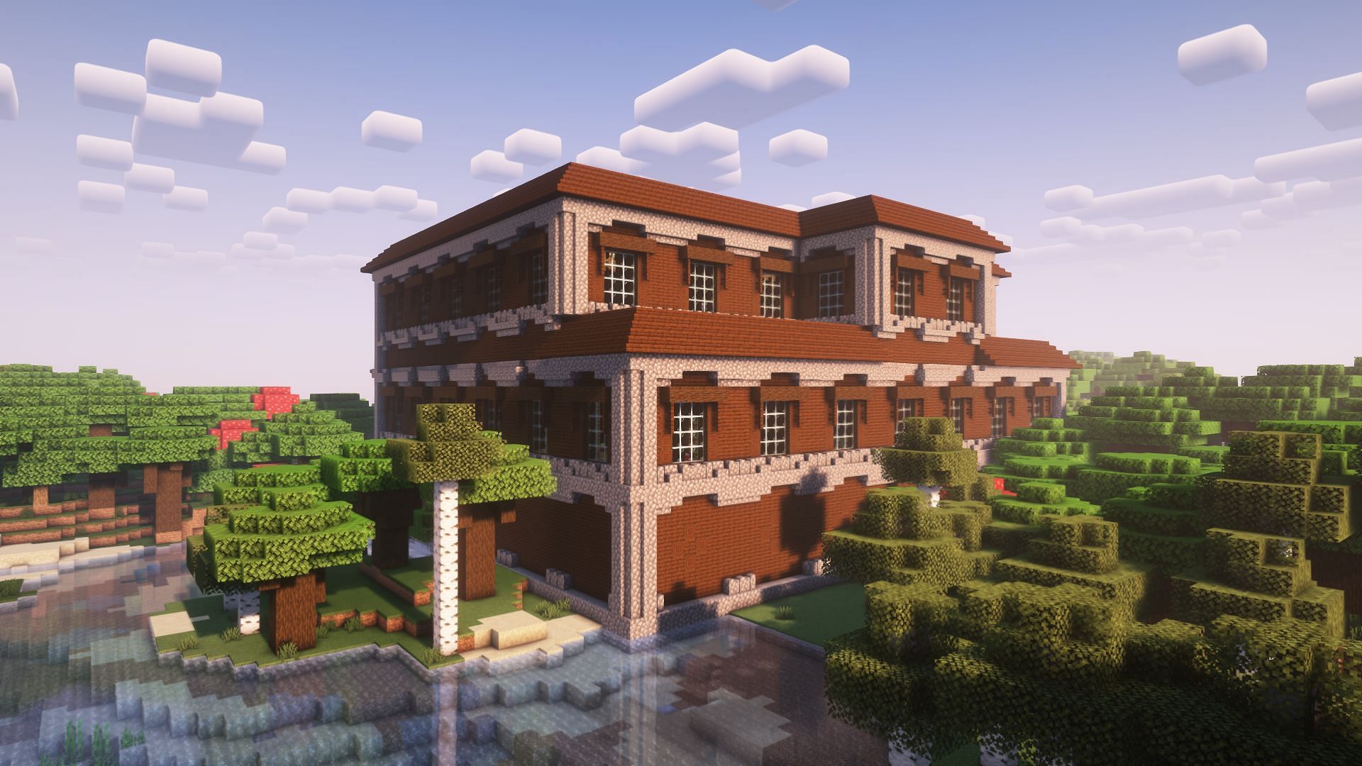 Woodland Mansion has a royal ambiance (Image via Mojang Studios)