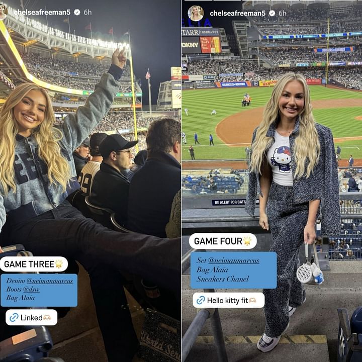 In Photos: Freddie Freeman's wife Chelsea complies her top fit checks ...