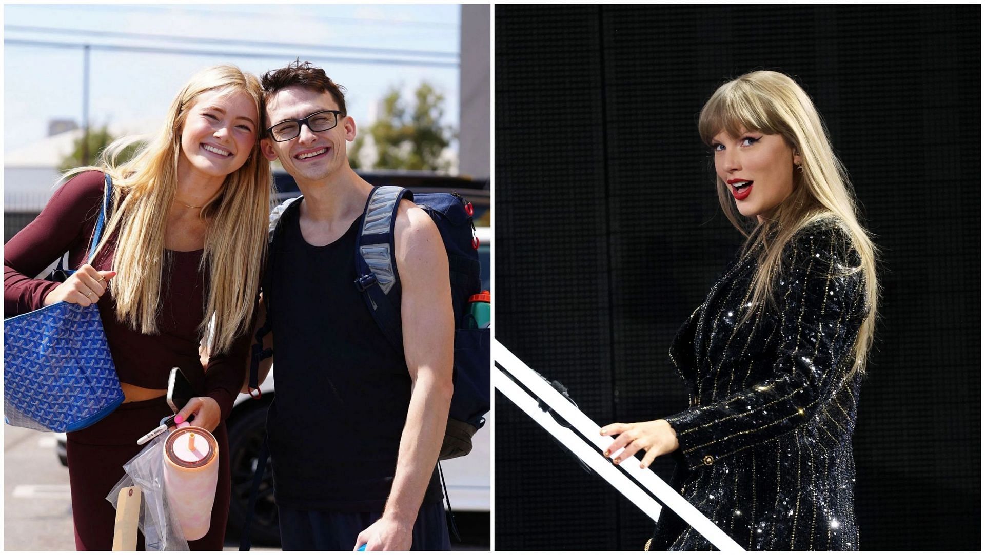 Stephen Nedoroscik, Rylee Arnold and Taylor Swift