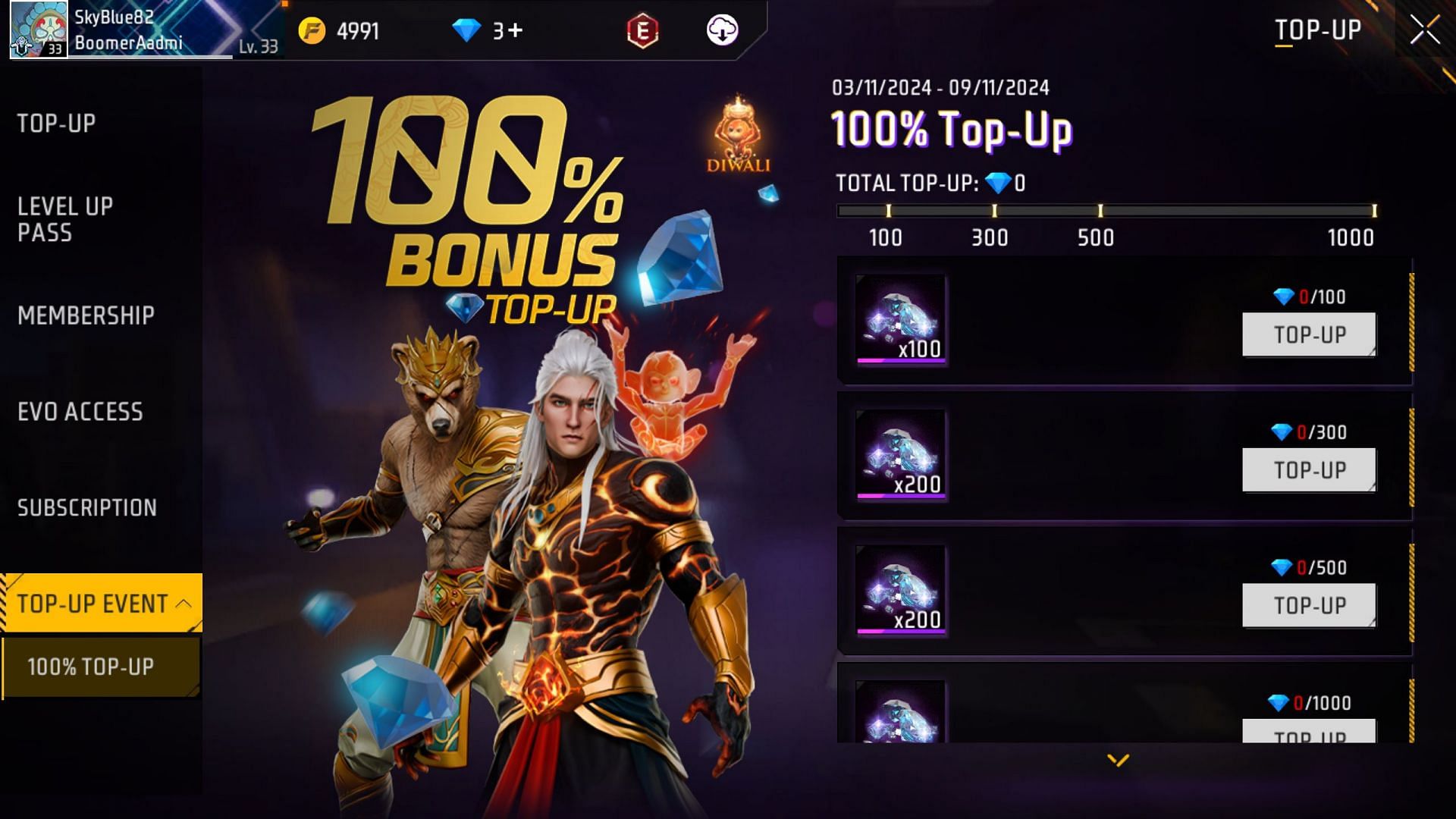 The event will last until November 9, 2024 (Image via Garena)