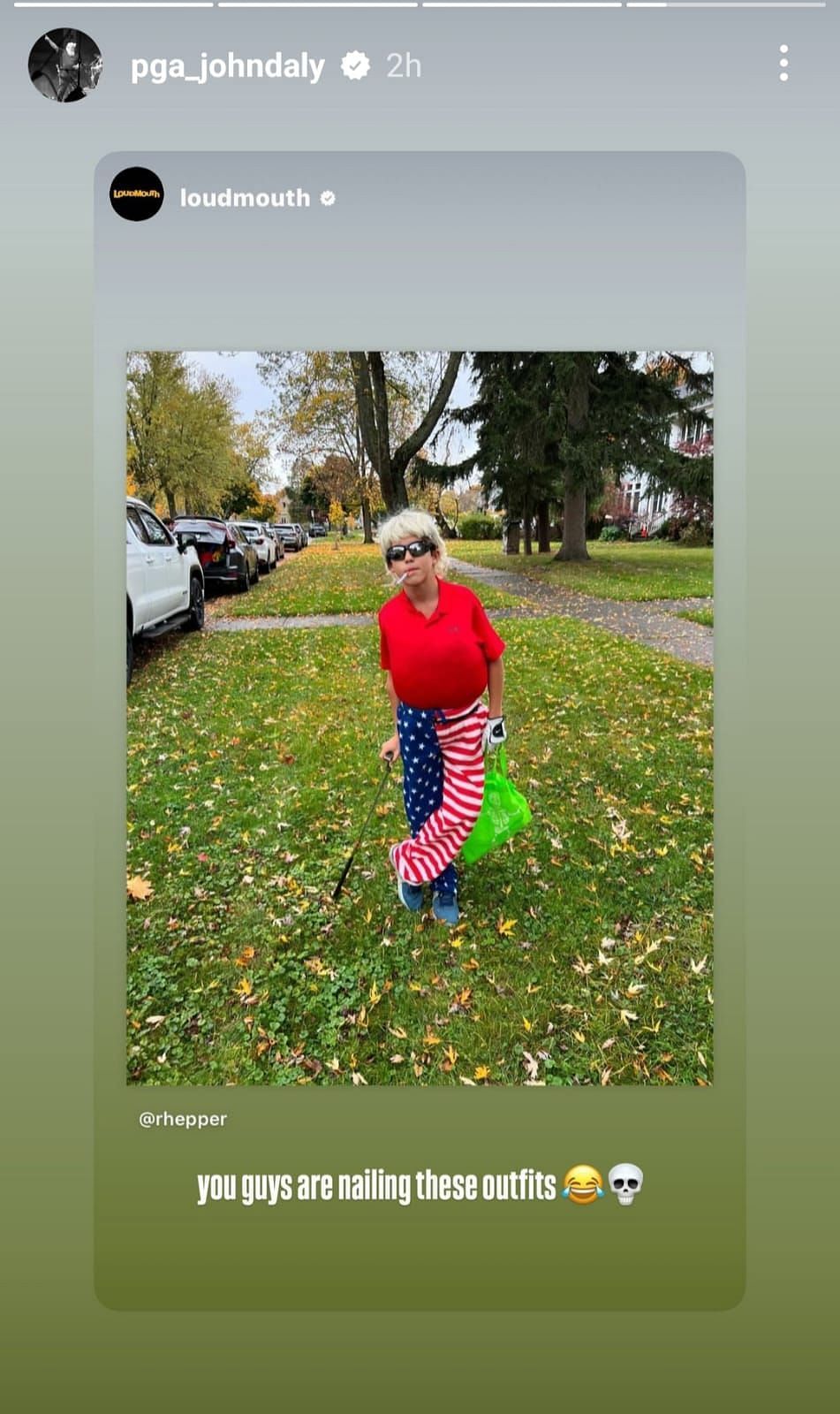 Still from John Daly&#039;s Instagram story/@pga_johndaly