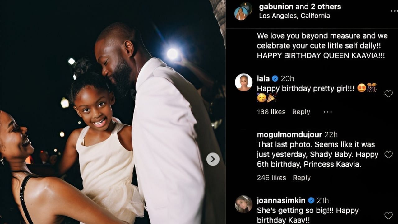 La La Anthony wished Kaavia her 6th birthday