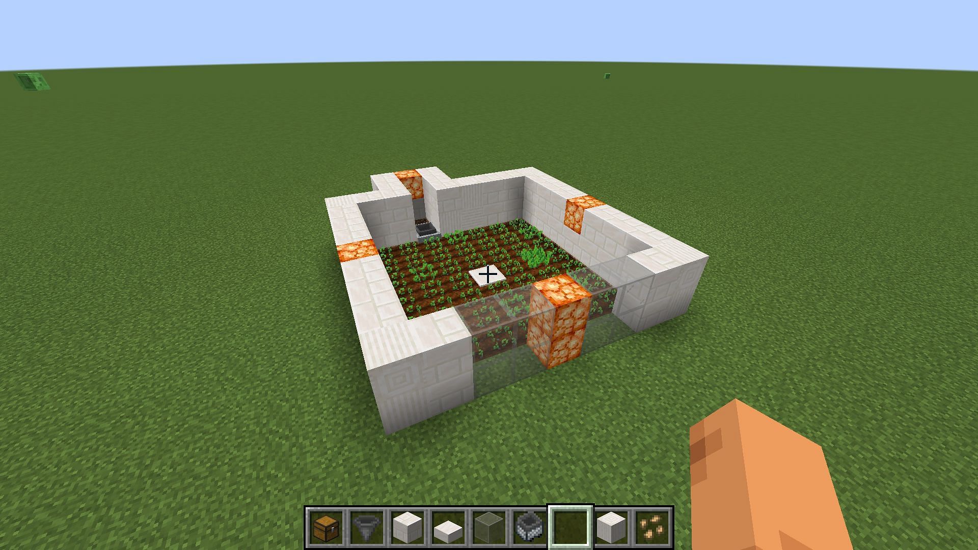 The walls will prevent mobs from entering and exiting (Image via Mojang Studios)