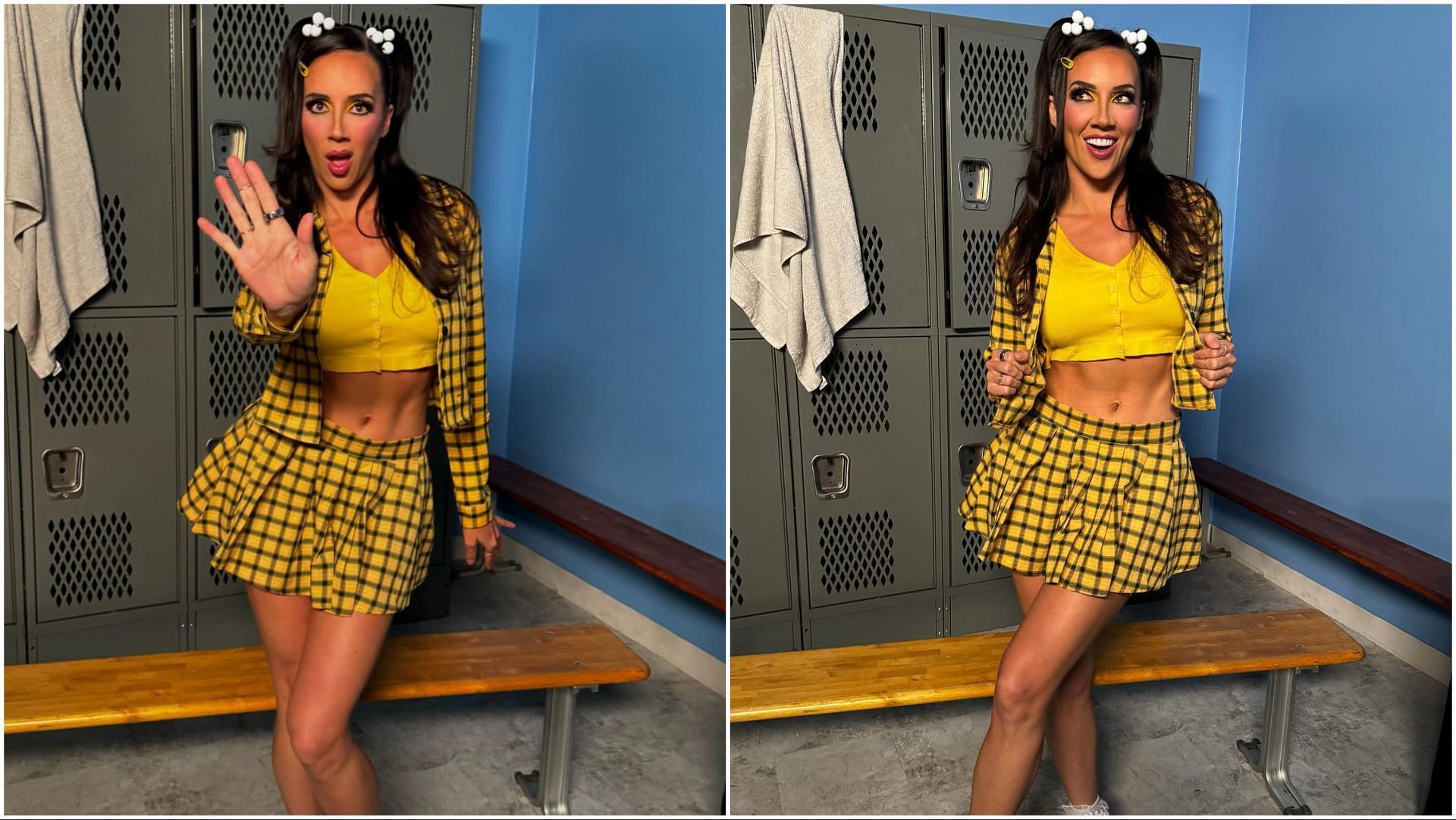 Chelsea Green backstage at the WWE Performance Center