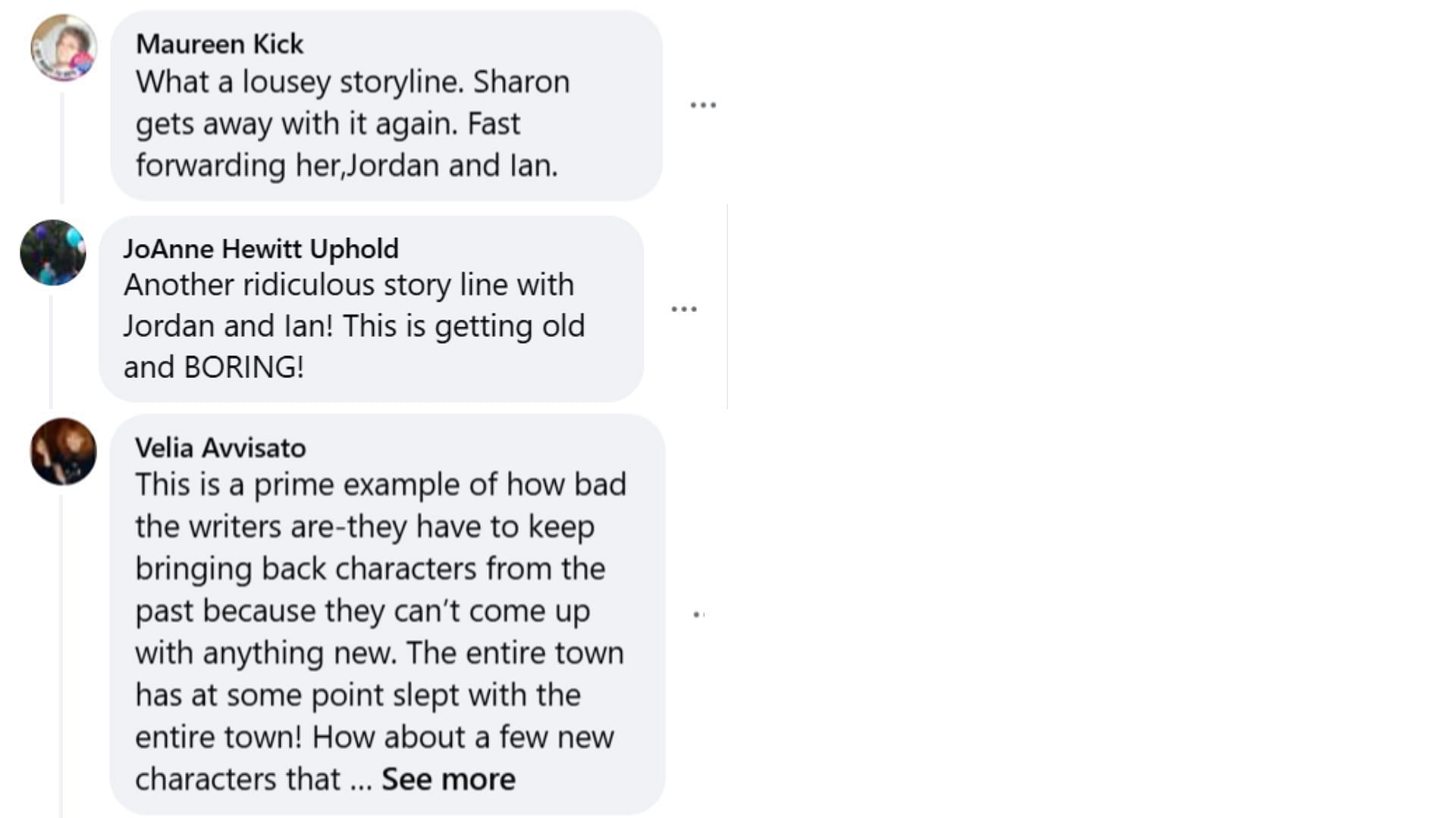 Fans are unhappy with the storyline (Image via Facebook/The Young and the Restless)