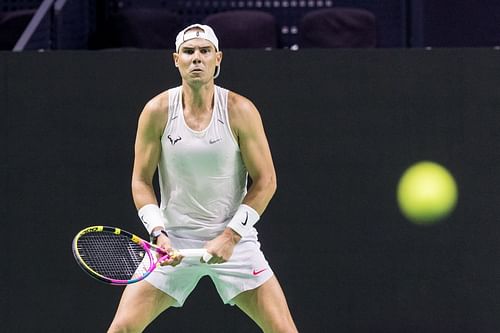 Rafael Nadal training ahead of the Davis Cup Finals | Image Source: Getty