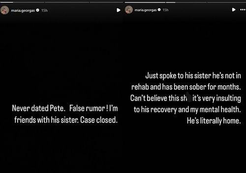 The reality star took to Instagram to debunk the rehab rumors (Image via Instagram)