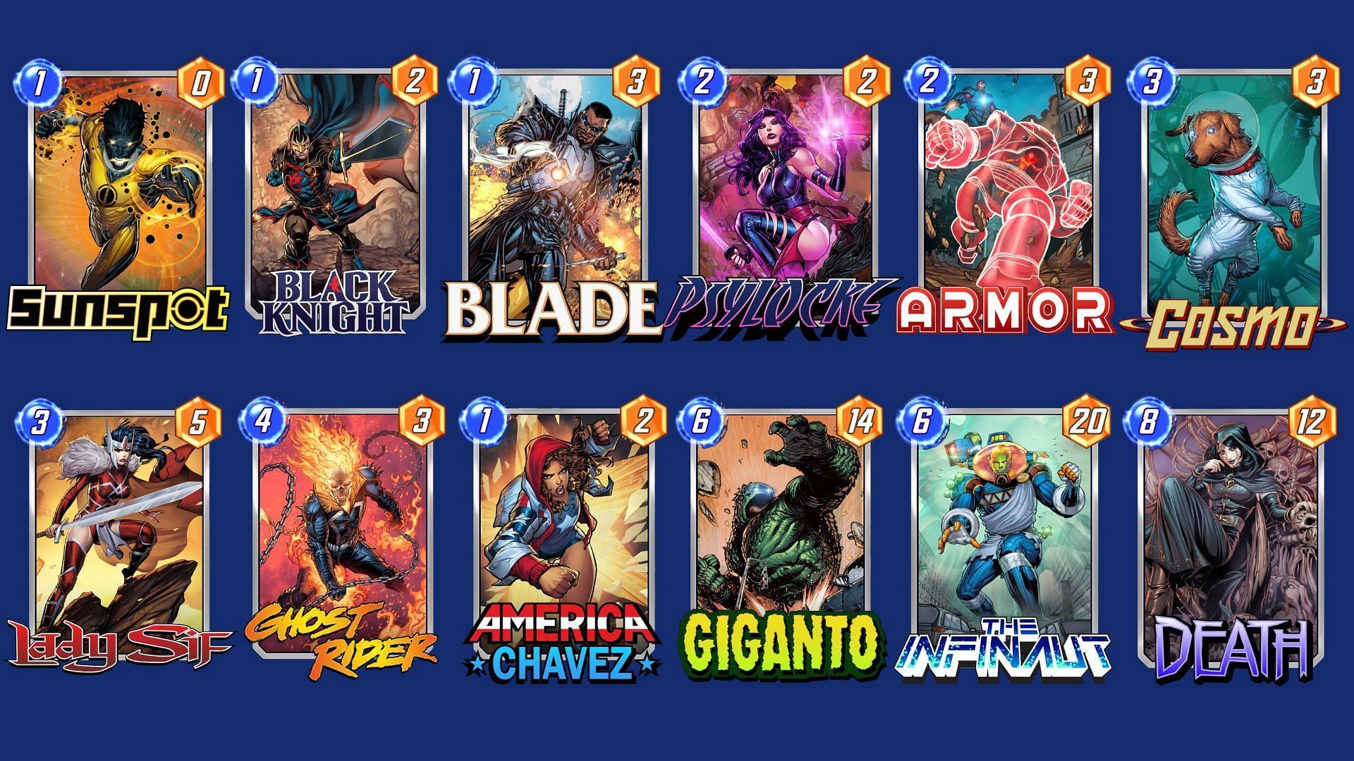 The Black Knight Discard Control is an excellent Marvel Snap Ghost Rider deck (Image via Nuverse)