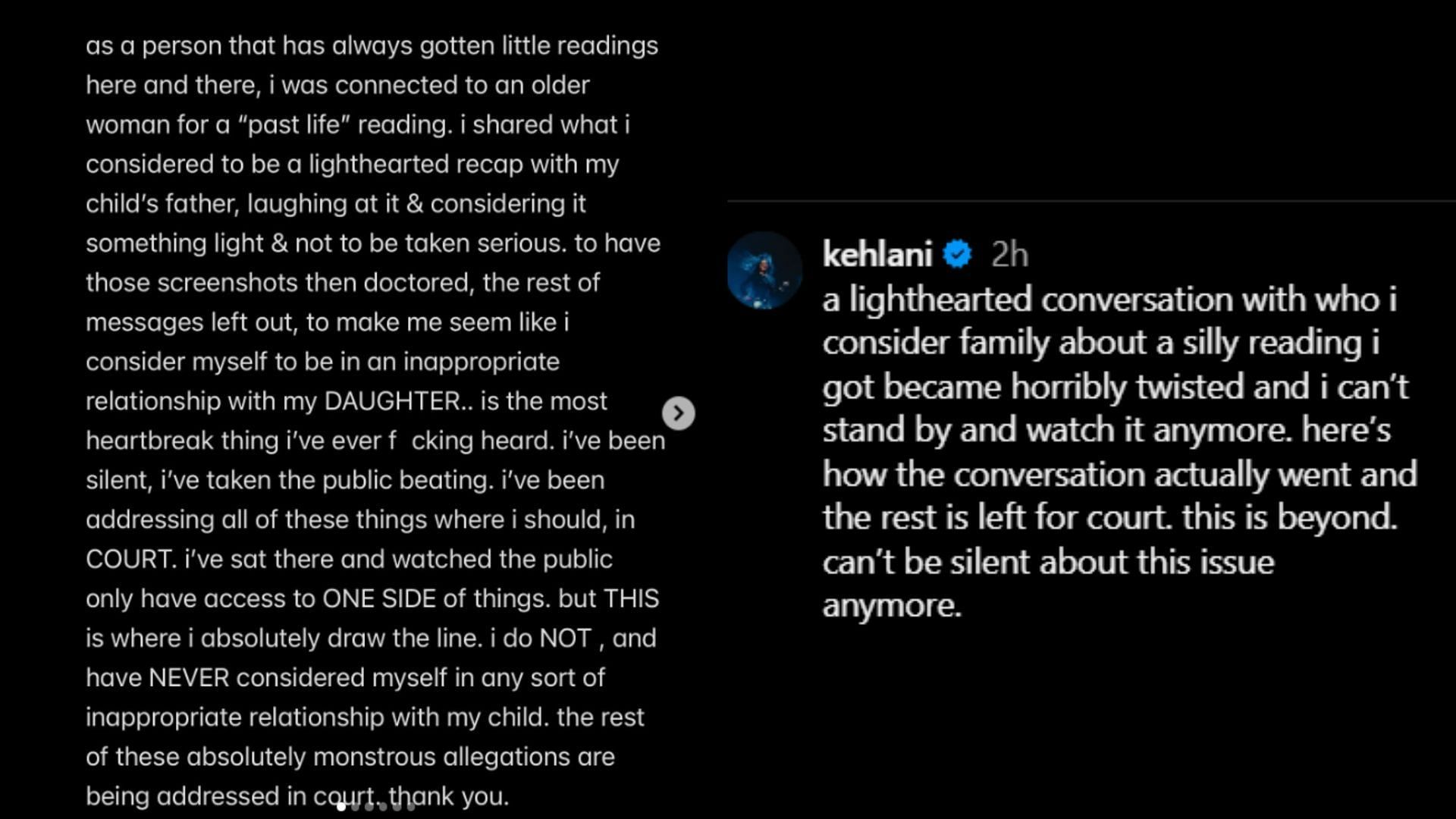 Kehlani issued a clarification to the viral allegations (Image via Instagram/@kehlani)