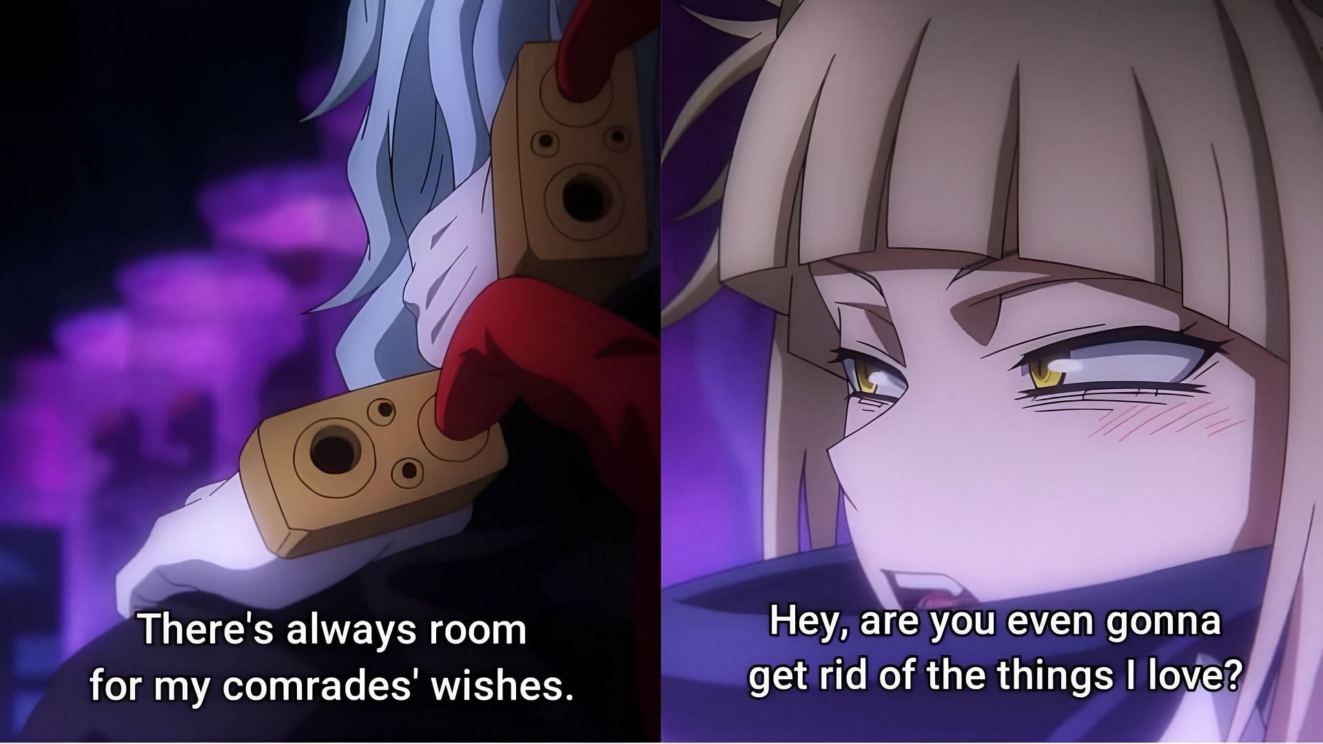 The conversation between Toga and Shigaraki (Image via Bones)