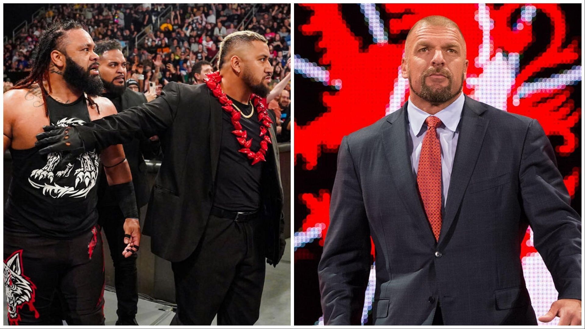 The Bloodline and Triple H. (Photo: WWE.com)