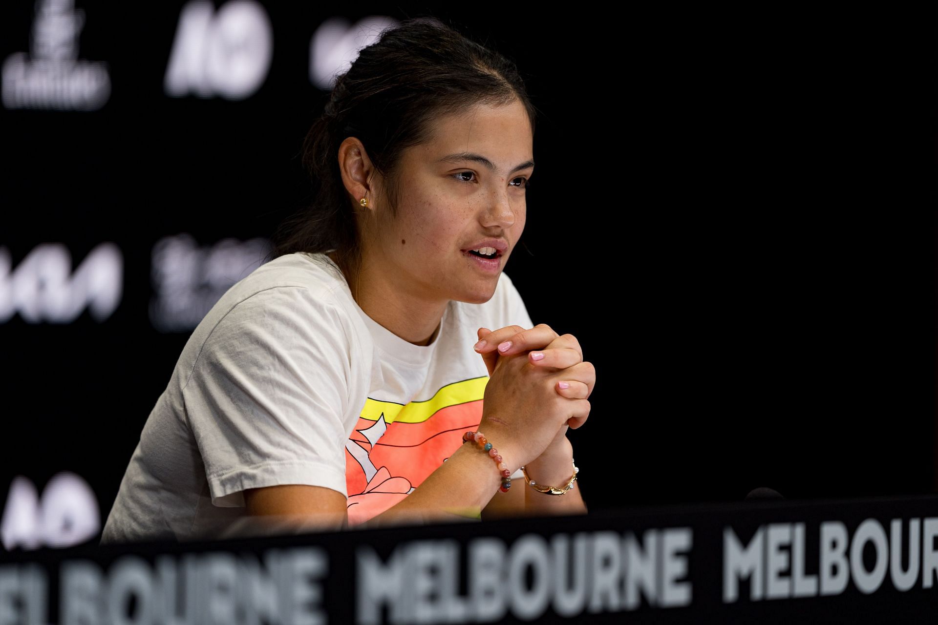 Emma Raducanu during the 2024 Australian Open (Image source: Getty)