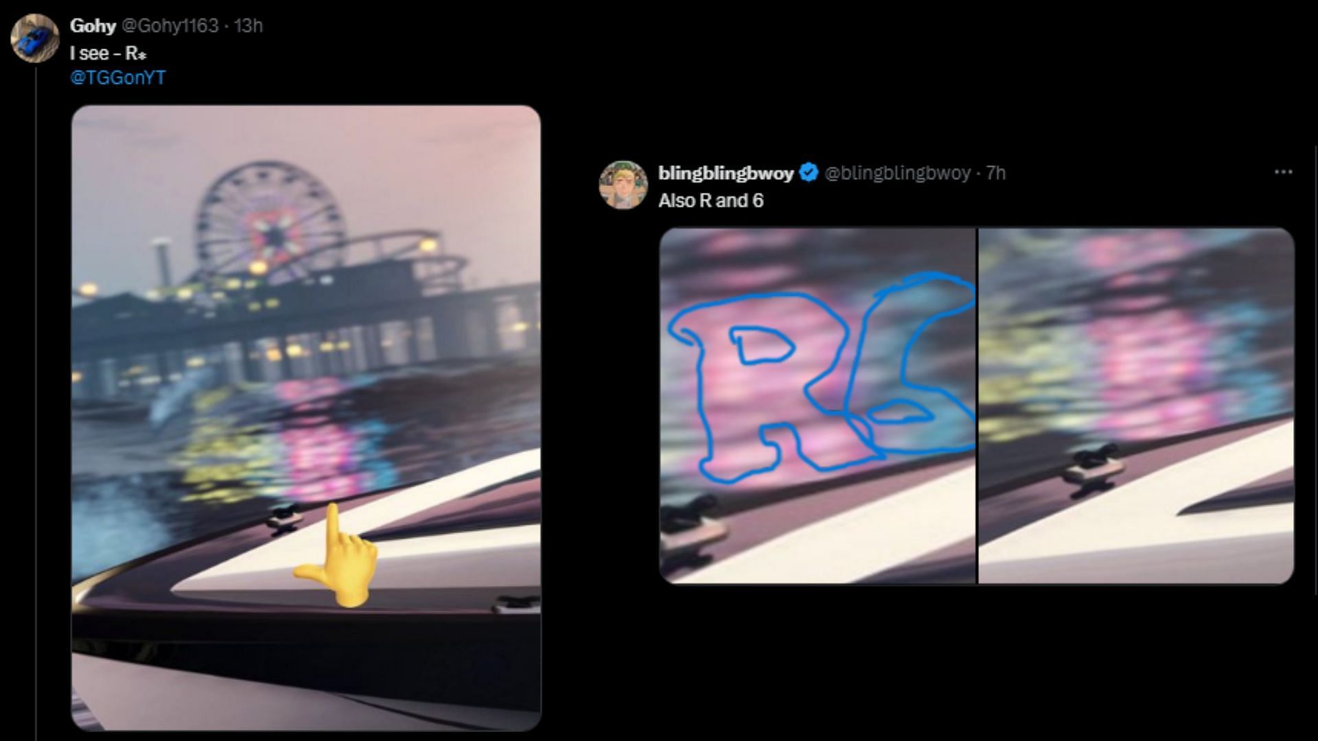 Fans present their theories regarding a possible Grand Theft Auto 6 tease (Images via X)