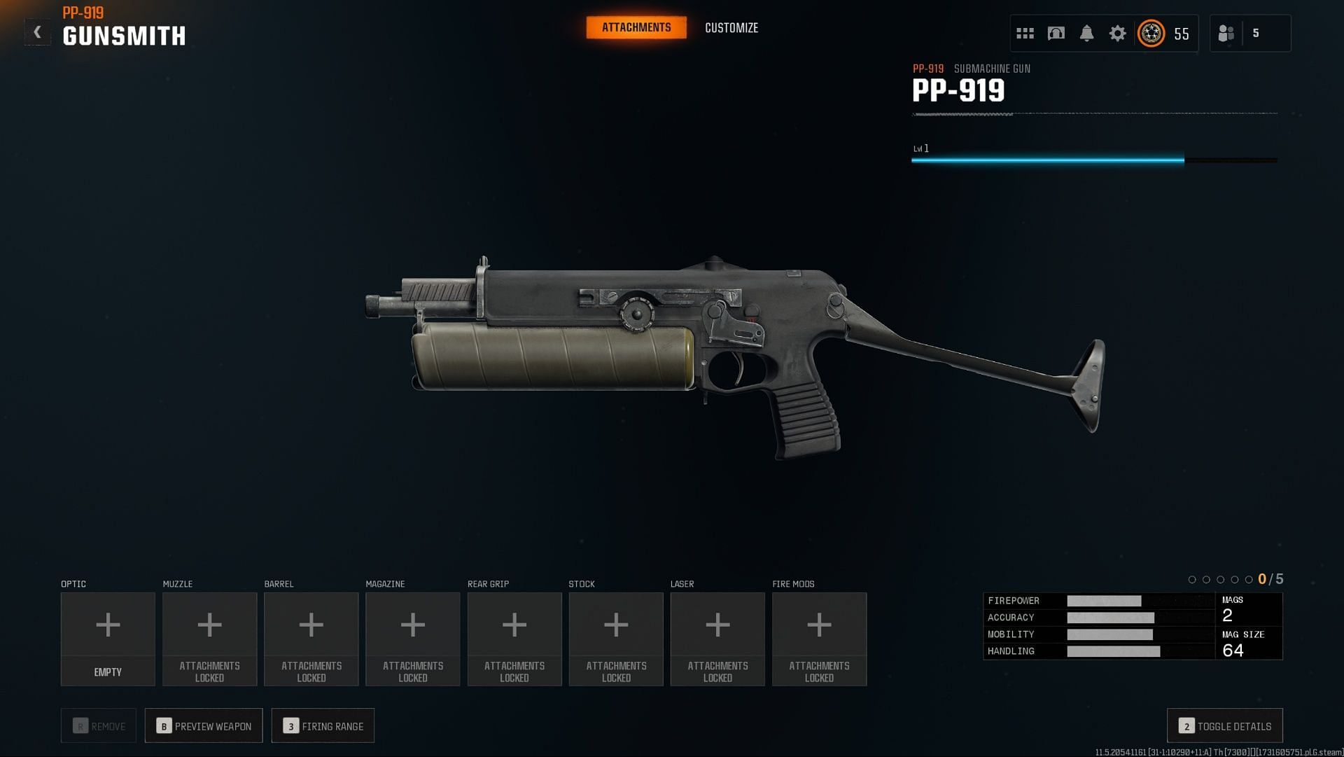 The PP-919 SMG in Warzone (Image via Activision)