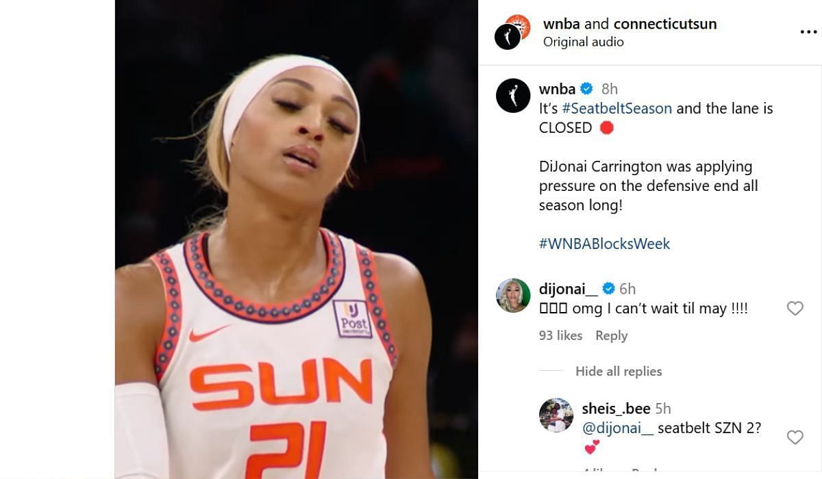 (Credit: WNBA/Instagram)