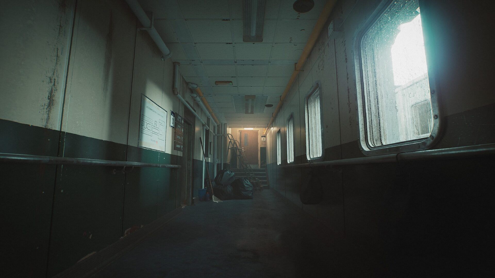 The haunting corridor awaits in Still Wakes the Deep (Image via Secret Mode)