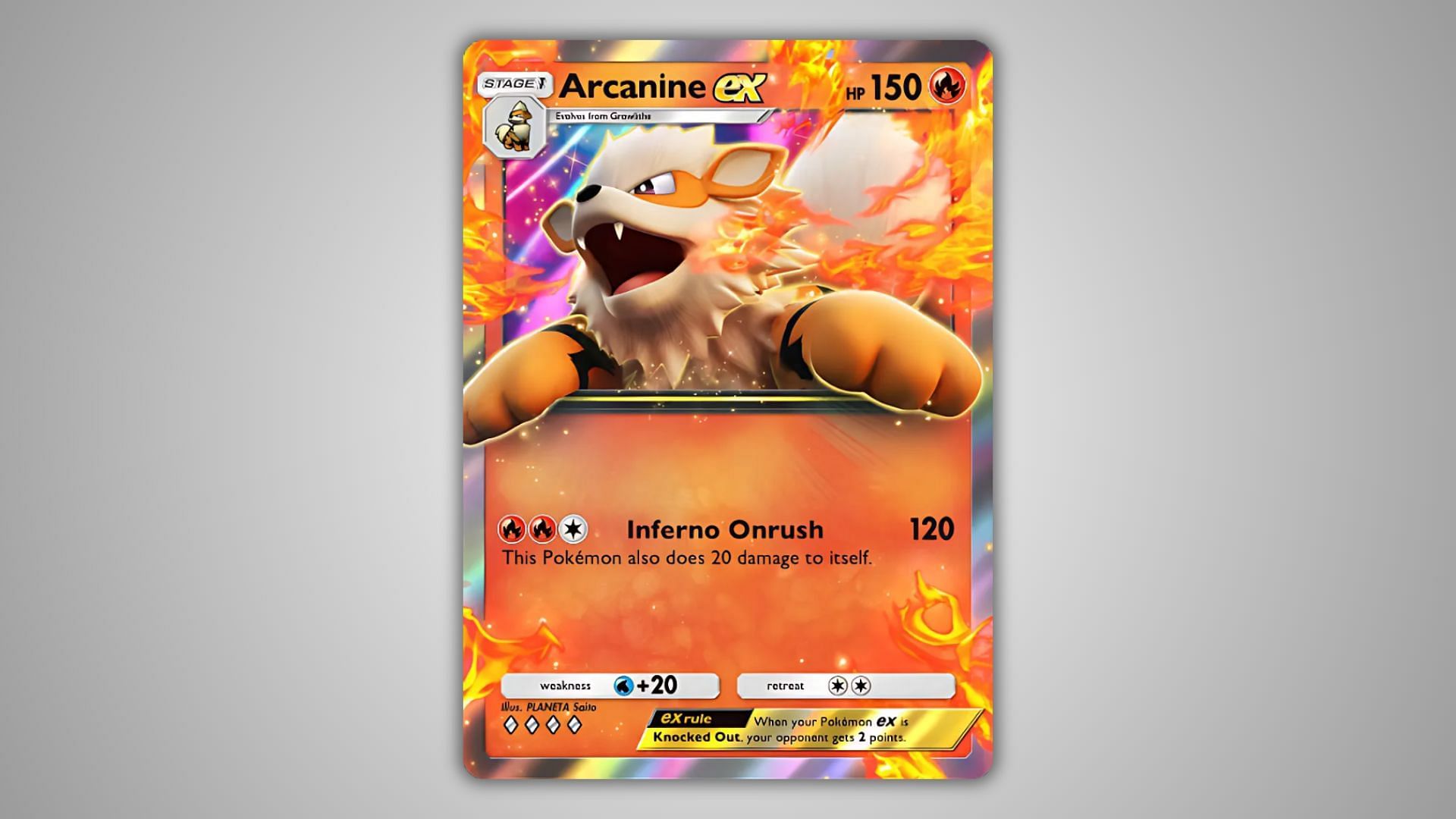 Arcanine EX (Image via The Pokemon Company)