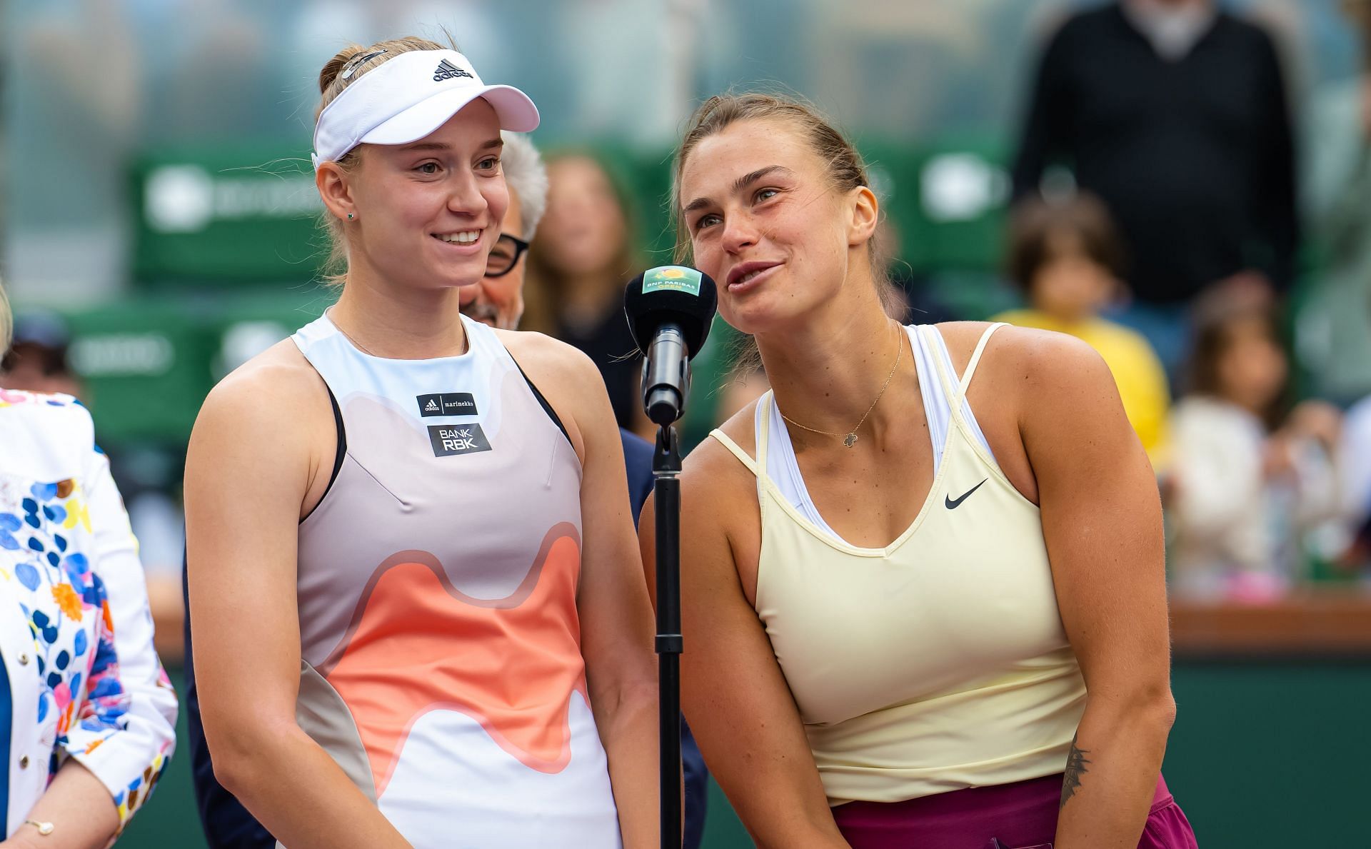 Elena Rybakina and Aryna Sabalenka (Source: Getty)