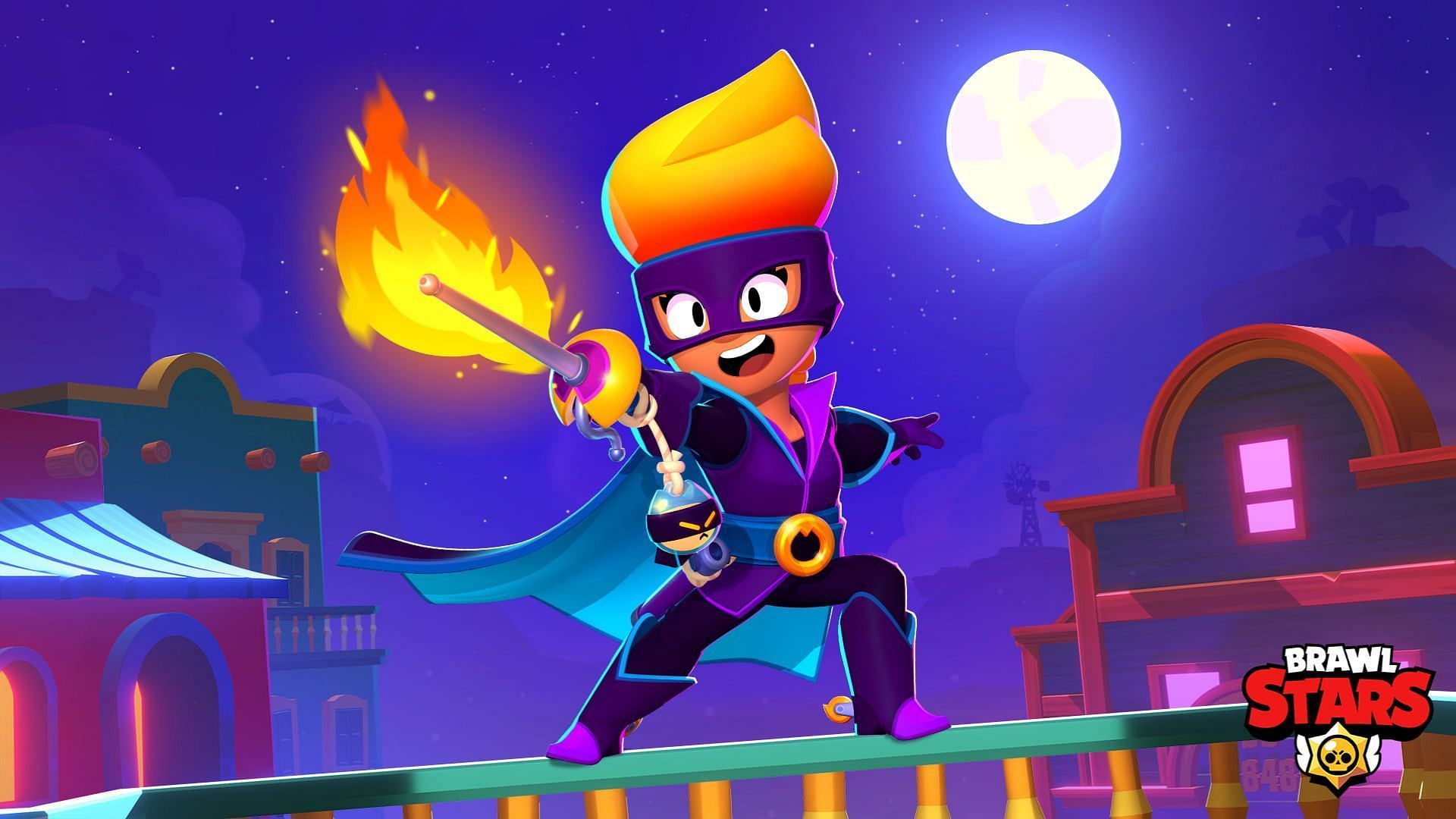 Amber is another great Controller to use with Spike in Brawl Stars (Image via Supercell)