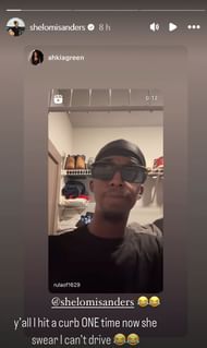 Shelomi Sanders reacts to friend post (Picture Credit: Instagram/@shelomisanders)