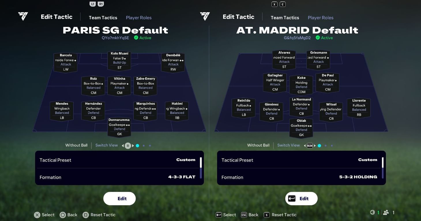 PSG vs Atlético Madrid Which is the better team?