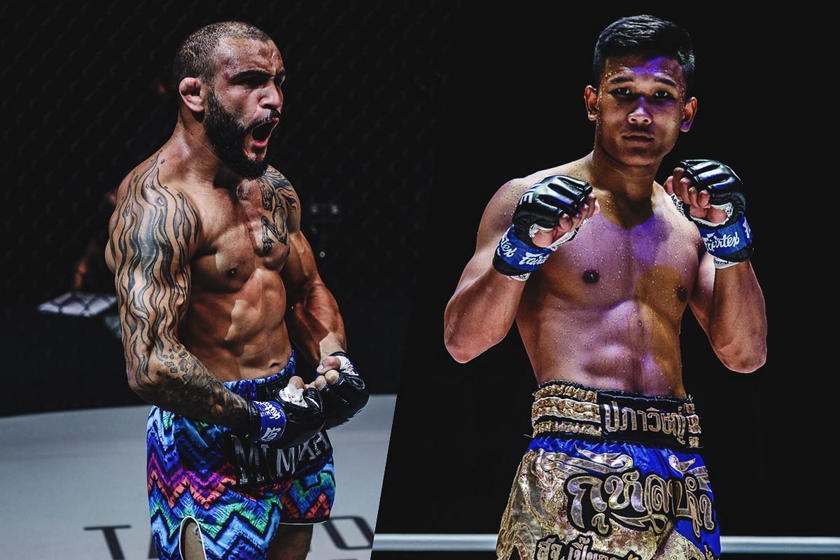 (From left) John Lineker and Kulabdam Sor Jor Piek Uthai.