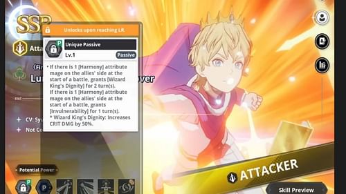 Unique passive of Lumiere Silvamillion Clover in Black Clover Mobile (Image via Garena International II)