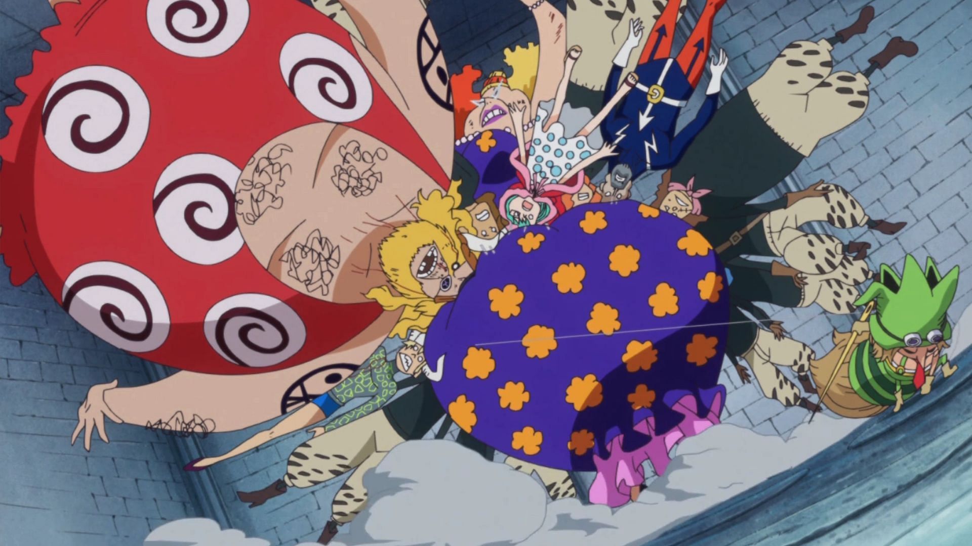 Leo using the Stitch-Stitch Fruit (Image via Toei Animation)