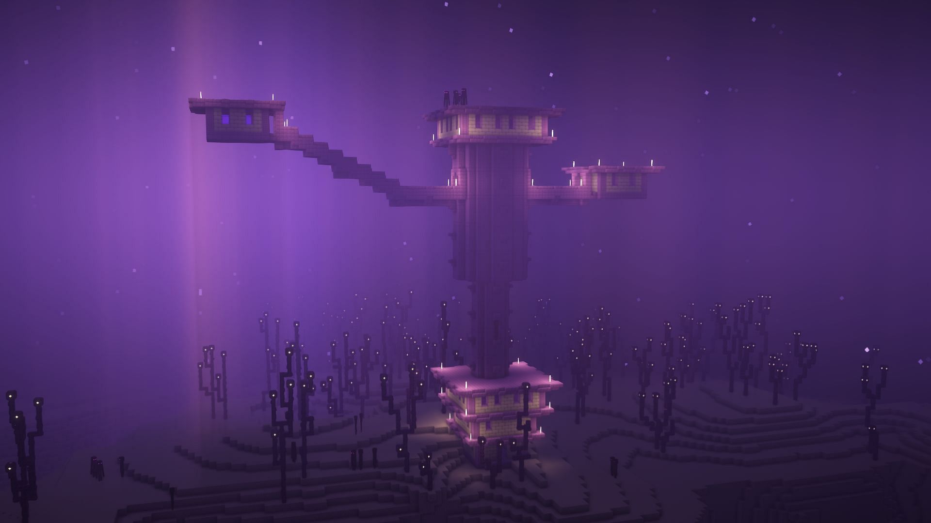 End City is also a unique and stunning structure (Image via Mojang Studios)