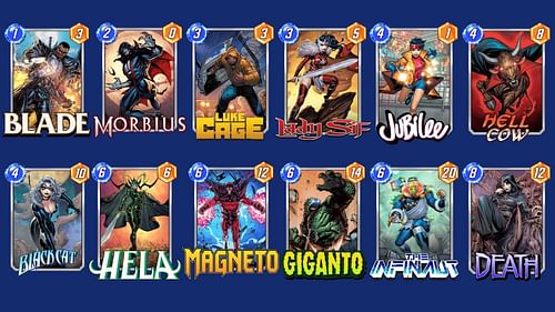 The Hela Giganto Deck is the best Marvel Snap Giganto deck overall (Image via Nuverse)