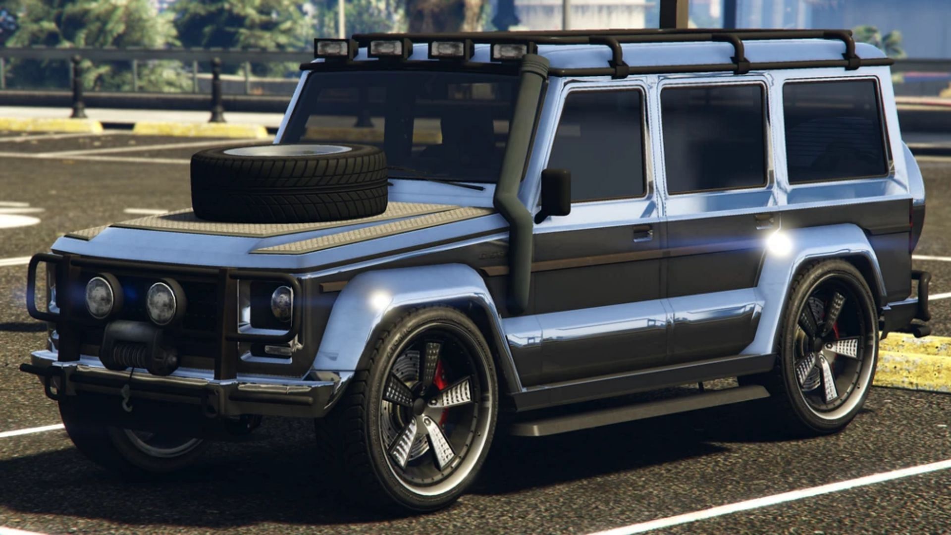 GTA Online car locations guide readers should look out for the Benefactor Dubsta 2 in Los Santos (Image via Rockstar Games)