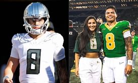 "Keep being you": Dillon Gabriel's fiancée pens a heartfelt note for him after the Oregon QB broke an all-time NCAA record