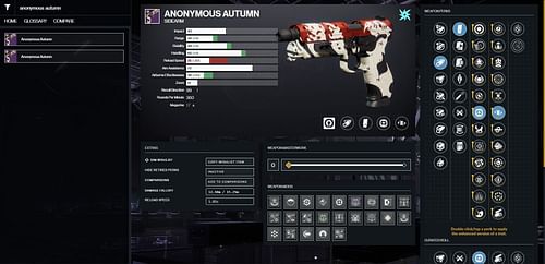 Anonymous Autumn PvE god roll (Image via Bungie/D2 Gunsmith)