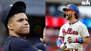 MLB insider claims "Dodgers didn't make Bryce Harper 13-year offer like Phillies," predicting similar strategy for Juan Soto