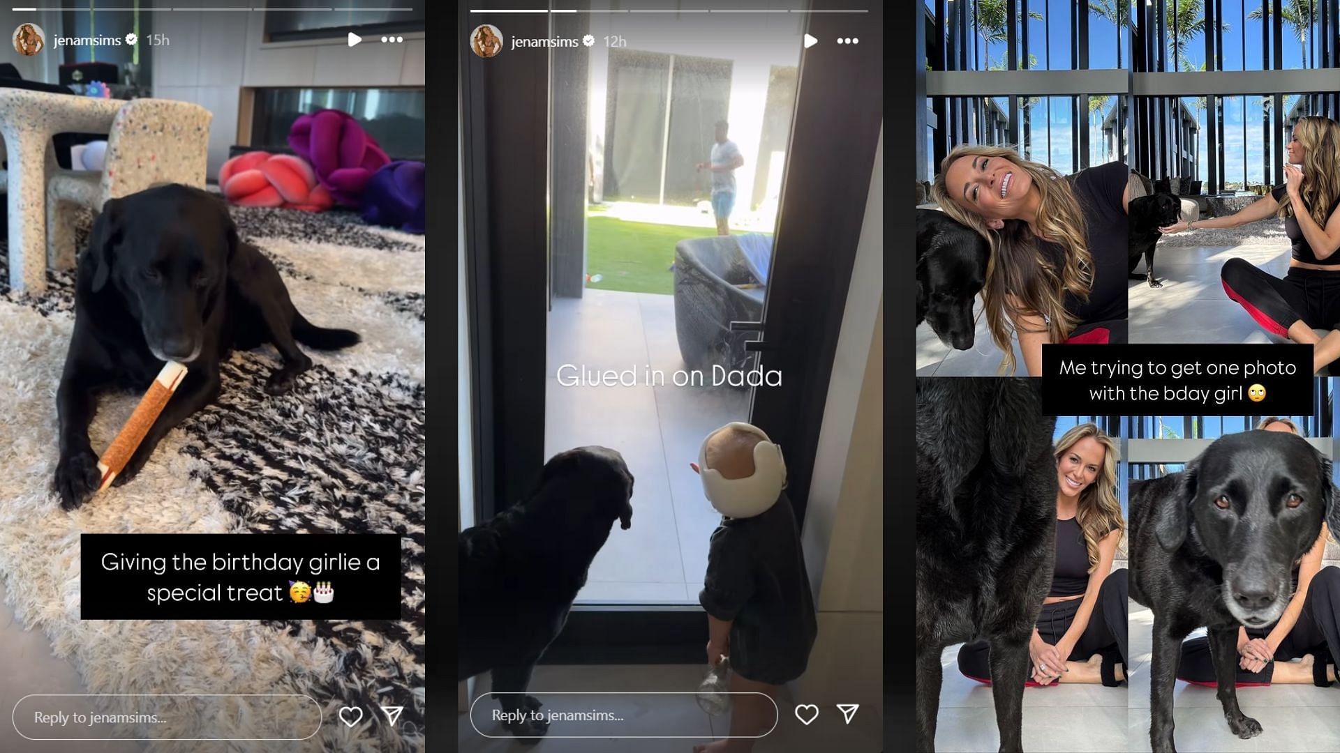 Screenshots of Jena Sims&#039; Instagram Stories (Images via @jenamsims/Instagram)