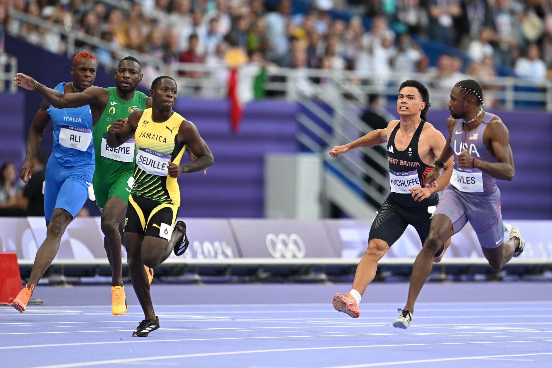 Noah Lyles at the Paris 2024 - Athletics - Source: Getty