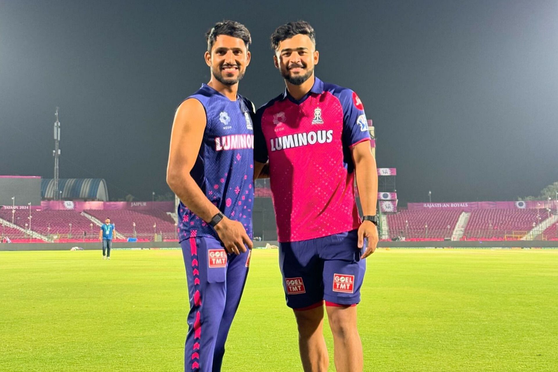 Dhruv Jurel and Riyan Parag (Image via Instagram-@dhruvjurel)