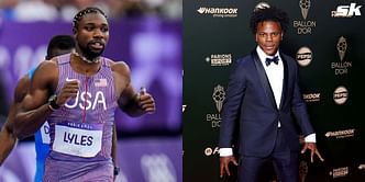 "Noah Lyles was trolling him"; "Closer than I thought" - Fans react to American sprinter narrowly winning against IShowSpeed in $100,000 challenge