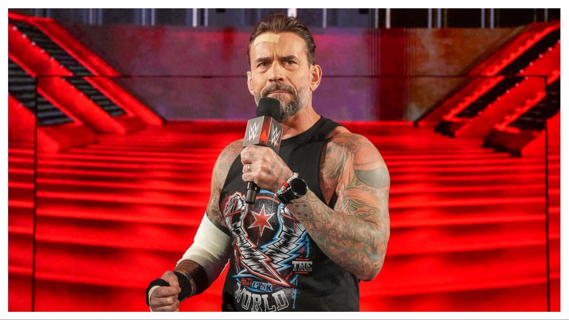 CM Punk during a segment on RAW (Photo credit: WWE.com)